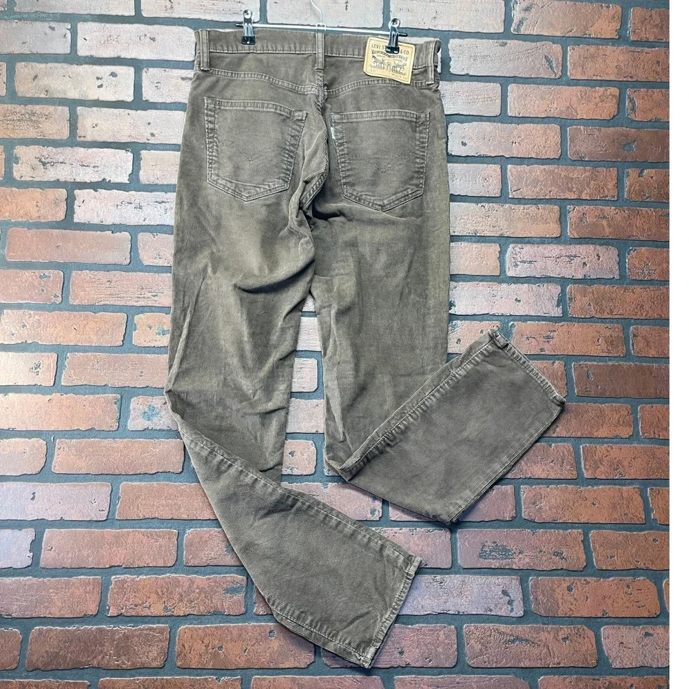 Levi's‎ 511 Men's 32x34 Brown Corduroy Straight Leg Pants Classic Fit